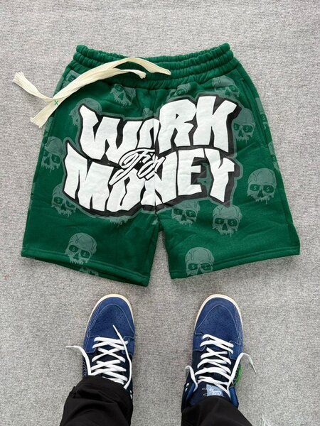Shorts graphiques verts homme