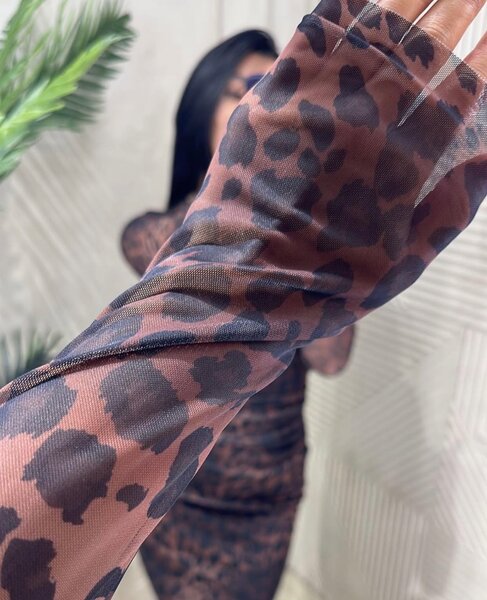 Леопардовое платье