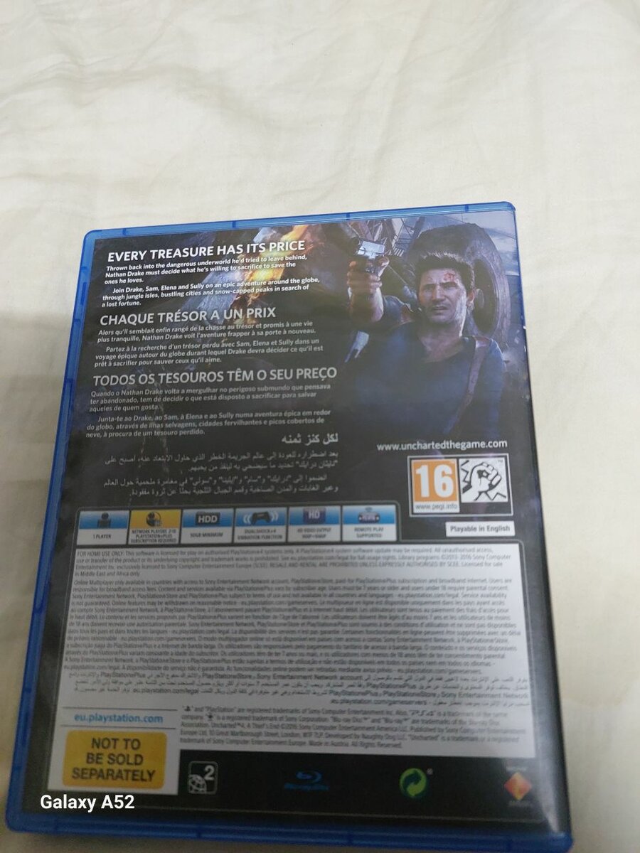 Jeu ps4 Uncharted 4
