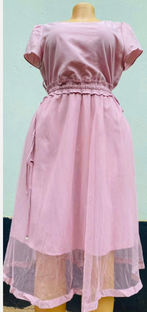 pink dress, size L