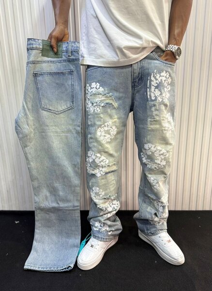 Jean décontracté homme usé
