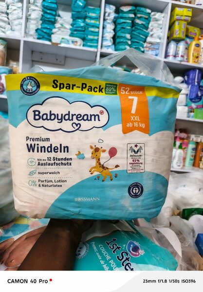 Couches Premium Babydream XXL