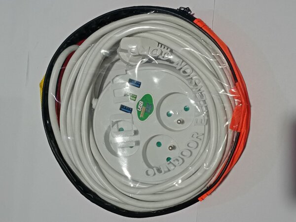 Rallonge électrique 10m usb ex