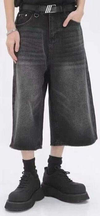 Jean large taille haute