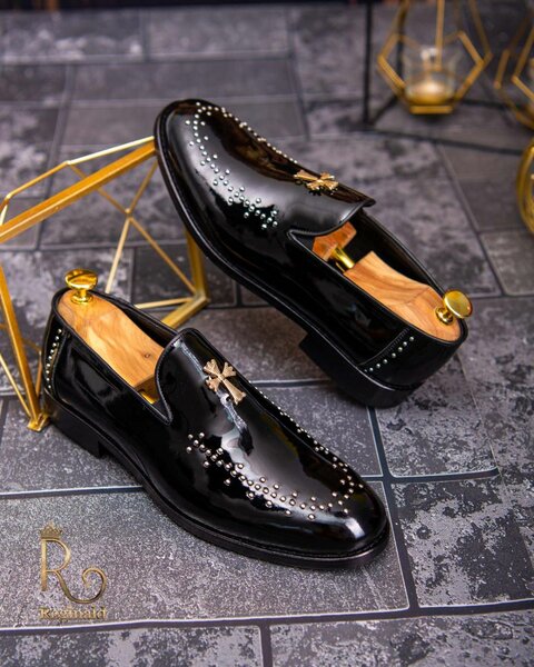 Chaussures hommes luxe noir en cuir