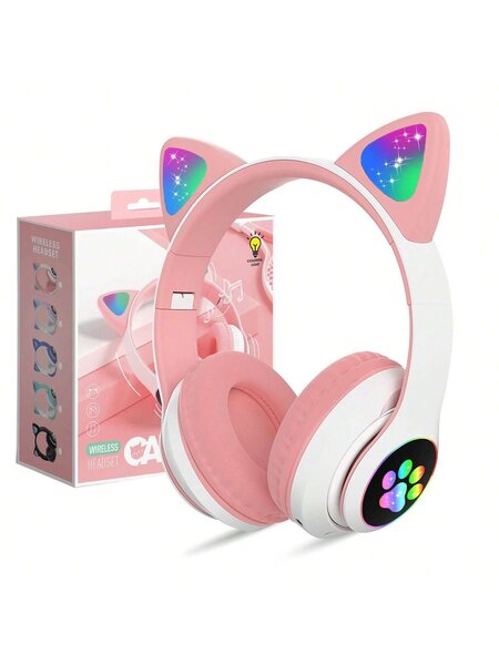 Casque sans fil oreilles chat