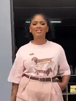 Women's Soft Pink Printed T-shirt