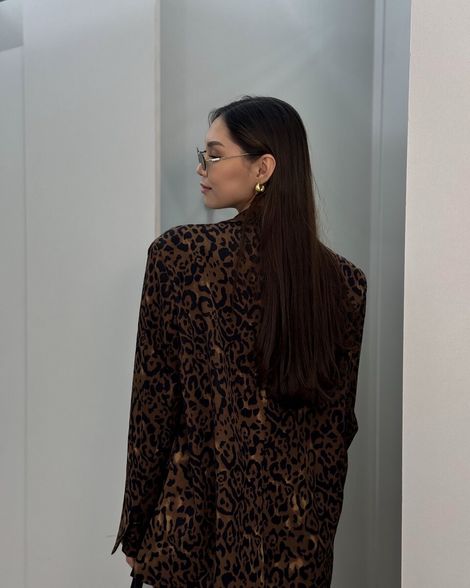 Пиджак леопард