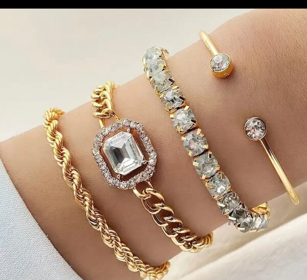 Ensemble de Bracelets en Acier