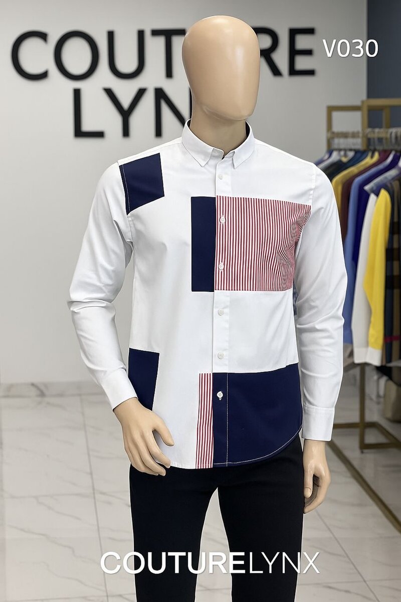 Chemise multicolore élégante