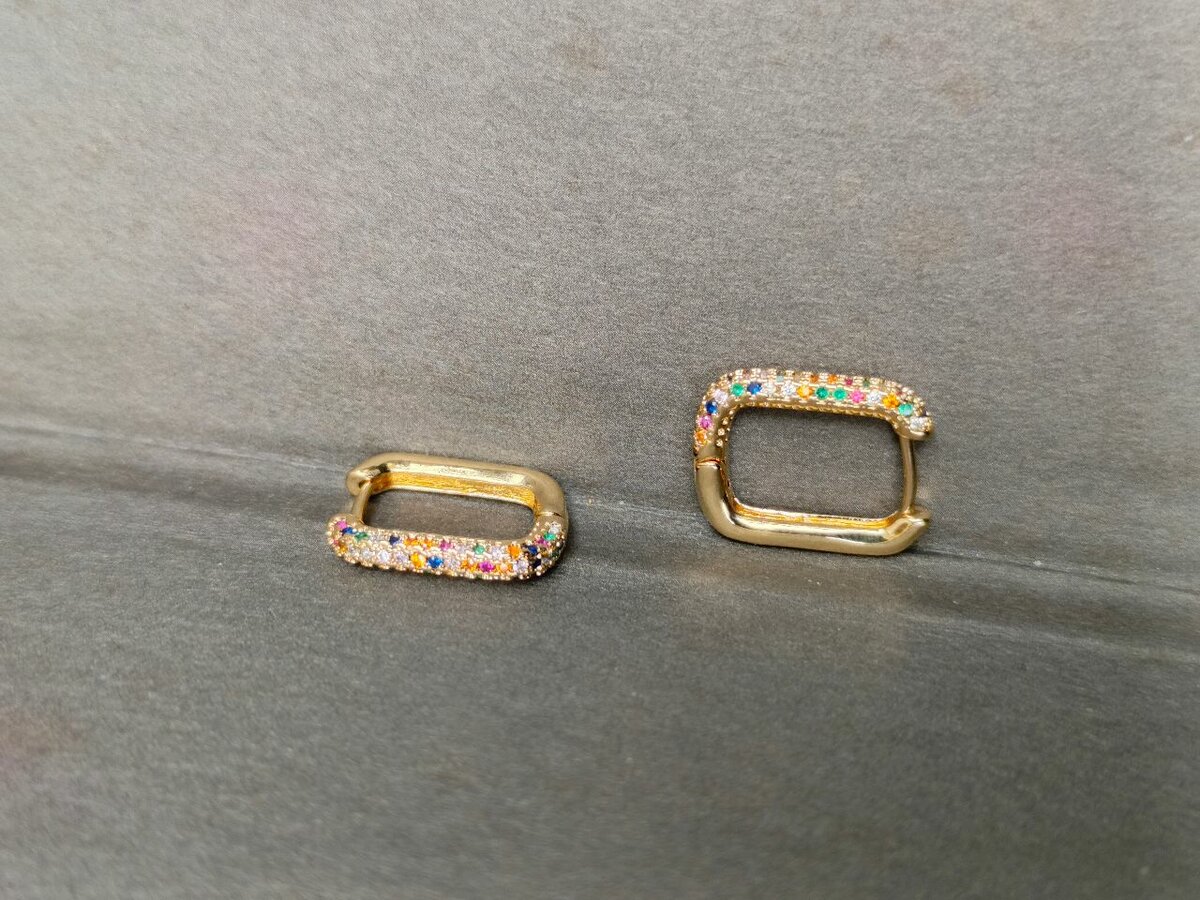 Boucles d'oreilles dorées