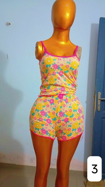 Pyjama court femme confort