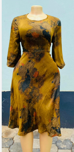 yellow dress, size L