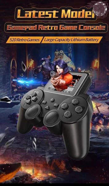 Console de jeu portable 8 bits 520 en 1 rétro classique -Écr