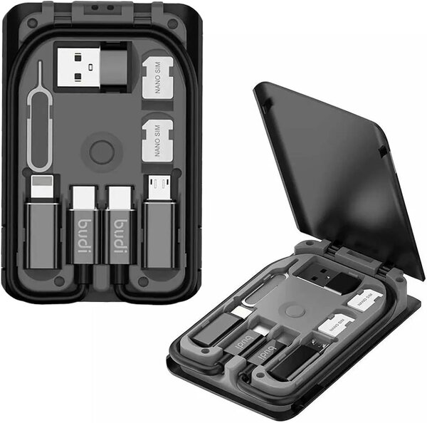 Multifunctional cable storage box with USB AType CMicro USB