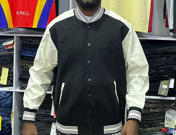 jacket white and black