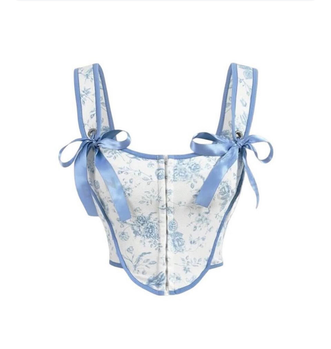 Blue ribbon corset