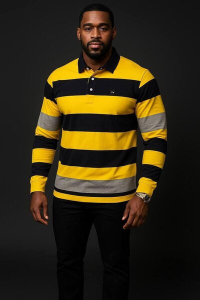 Polo rayé homme élégant