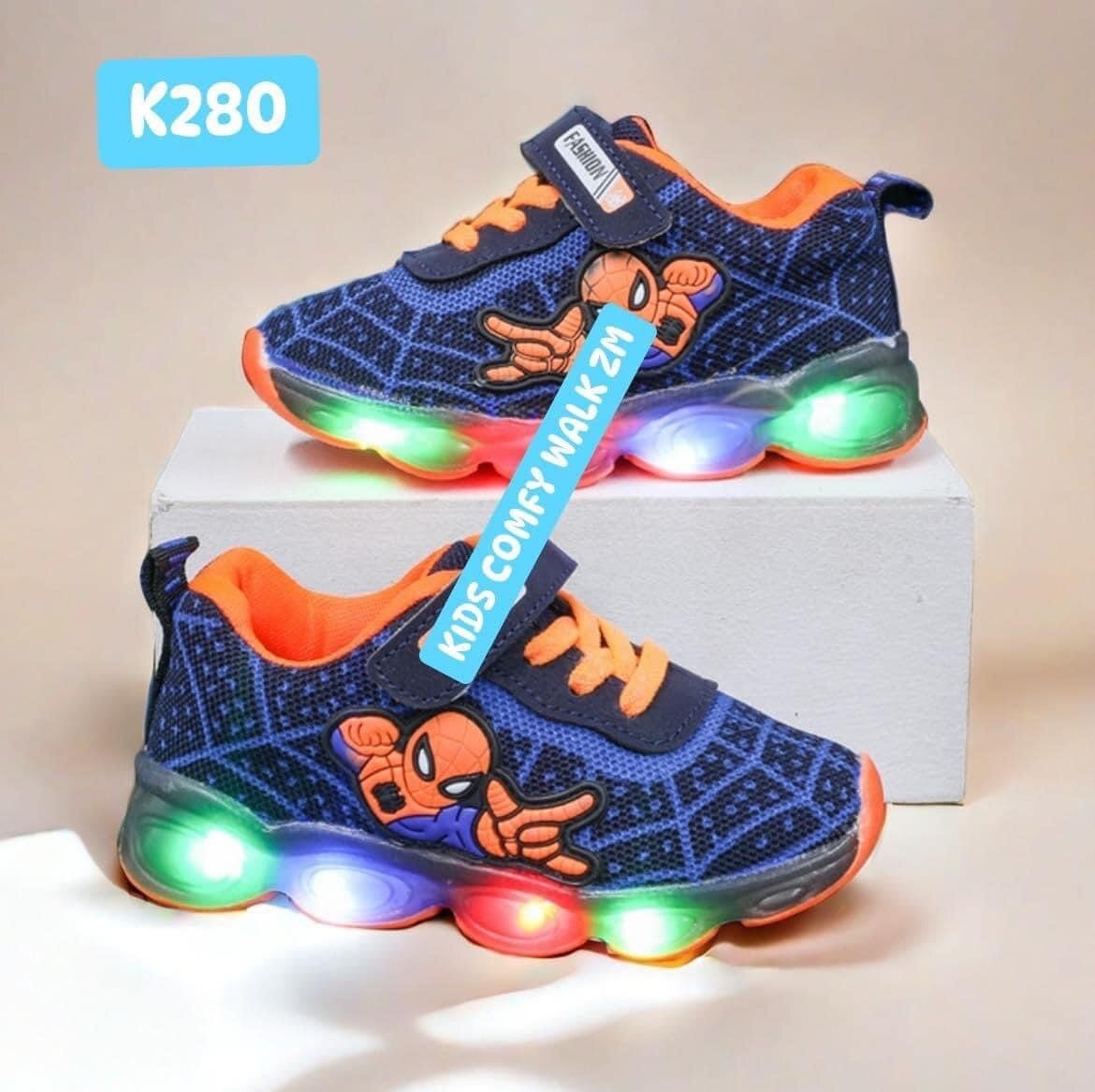 Spider-Man lighting sneakers