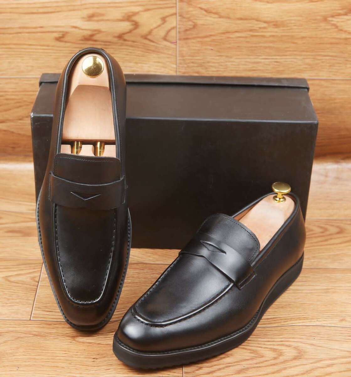 Mocassins en cuir élégants