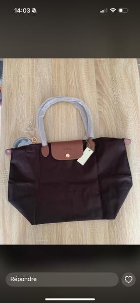 Sac  Longchamp marron taille M