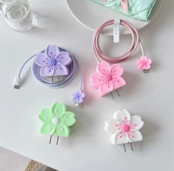 Chargeur USB Fleur Coloré