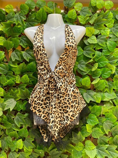 Body léopard sexy en dentelle