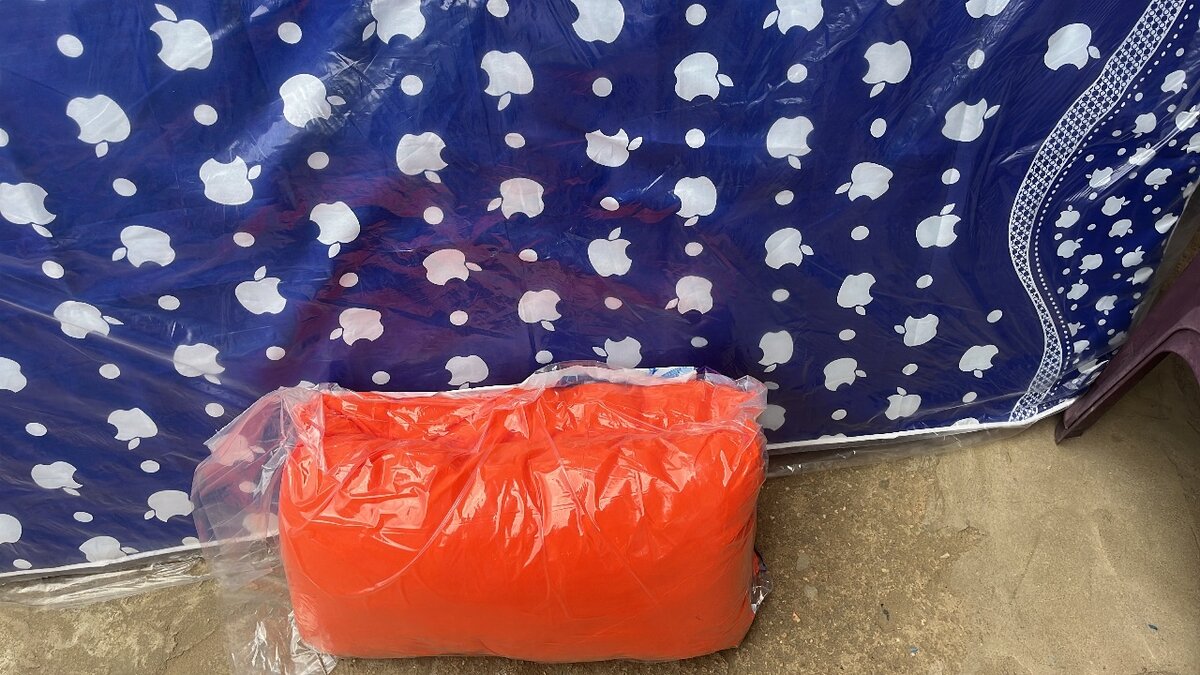 Couverture polaire bleue imprimée