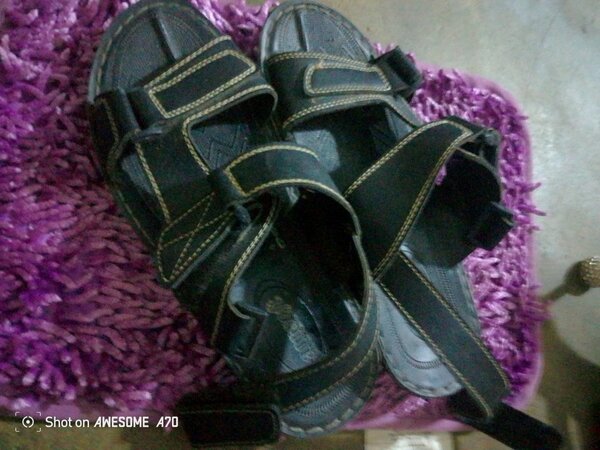 Sandales en cuir homme