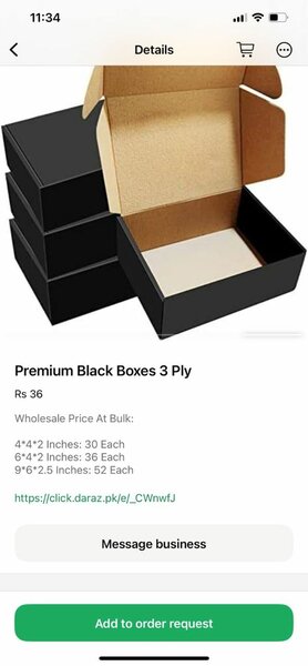 Premium Black Ecommerce Boxes Imported Boxes