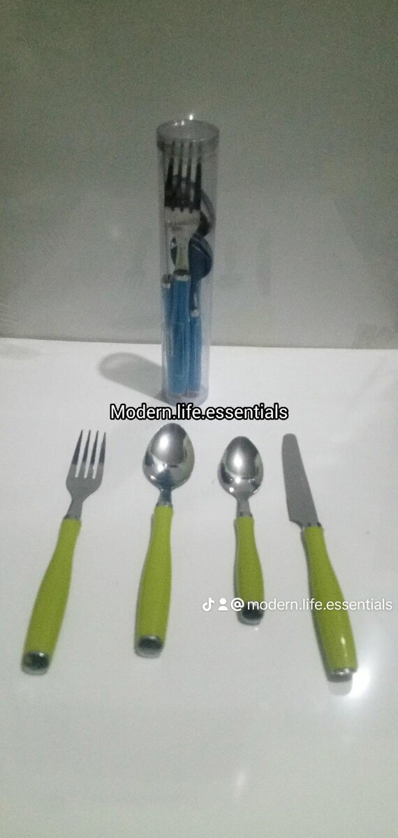 4 pieces cutlery set container