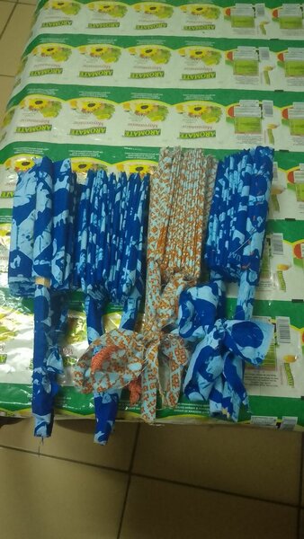 Éventail en tissu africain