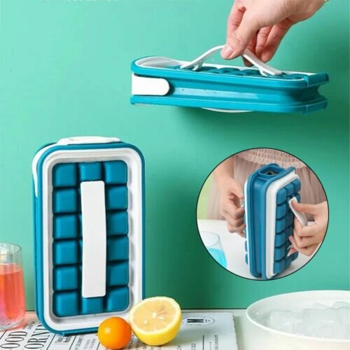 Blue Ice Cube Bottle