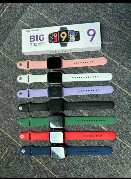 Montre intelligente BIG 9 avec plusieurs bracelets