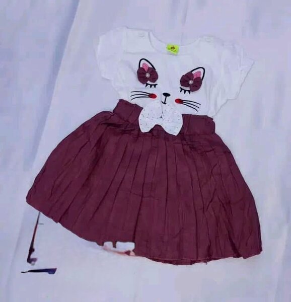 Cute Cat Girl's Dress Set