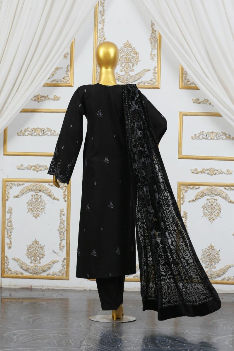 Valvet Shawl Suit Amsha By KFH