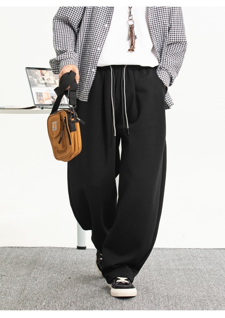 Японские свободные повседневные штаны с драпировкой