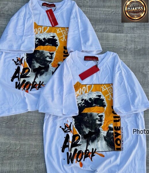 T-shirt artistique unisexe