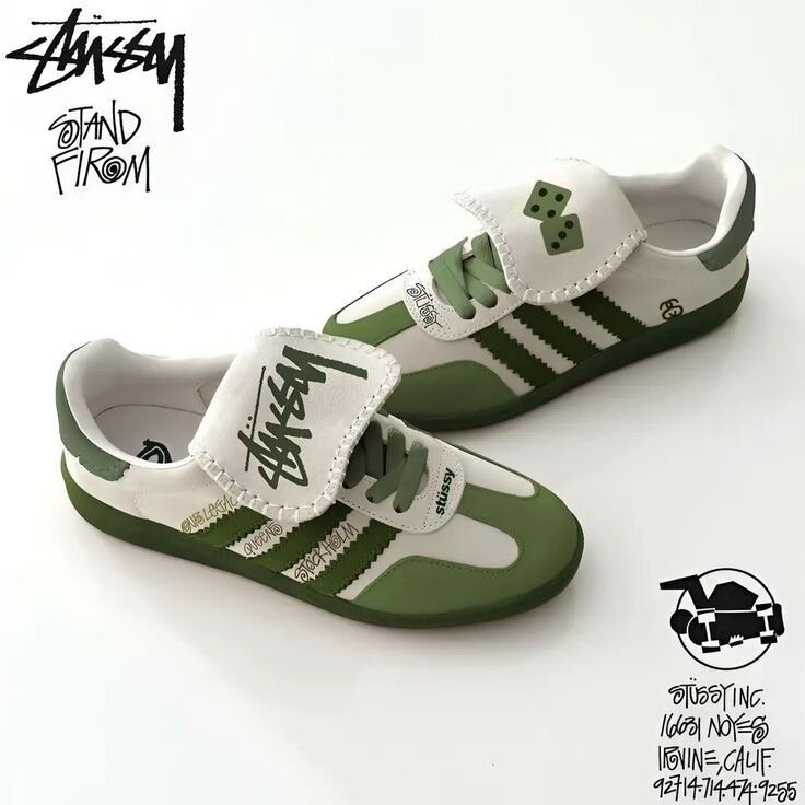 Adidas Samba x Stussy Green