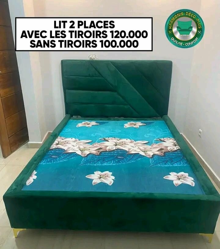 Lit Double avec Rangement