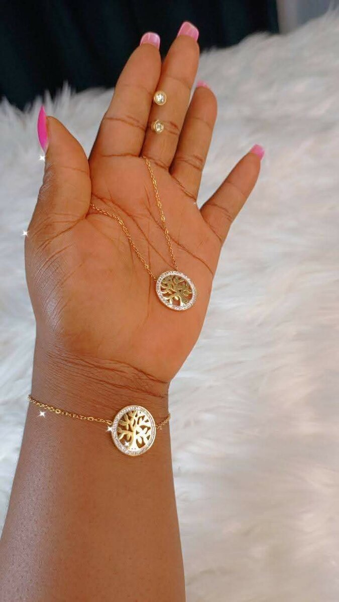 Bracelet et Bague  chaînes