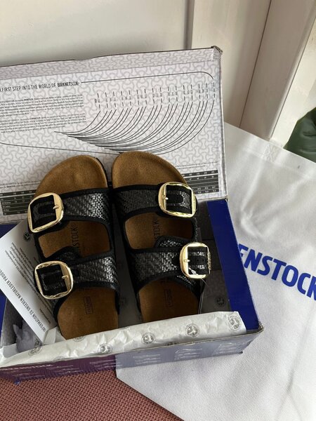 Sandales confort cuir noir