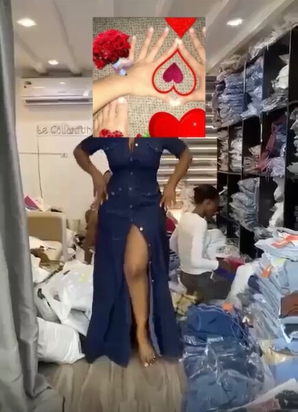 Robe Maxi Élégante Bleu