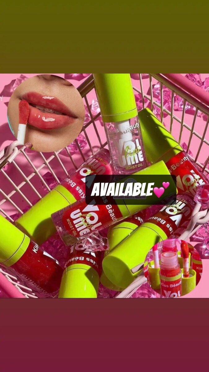 Clear lipgloss and colour changing lipgloss