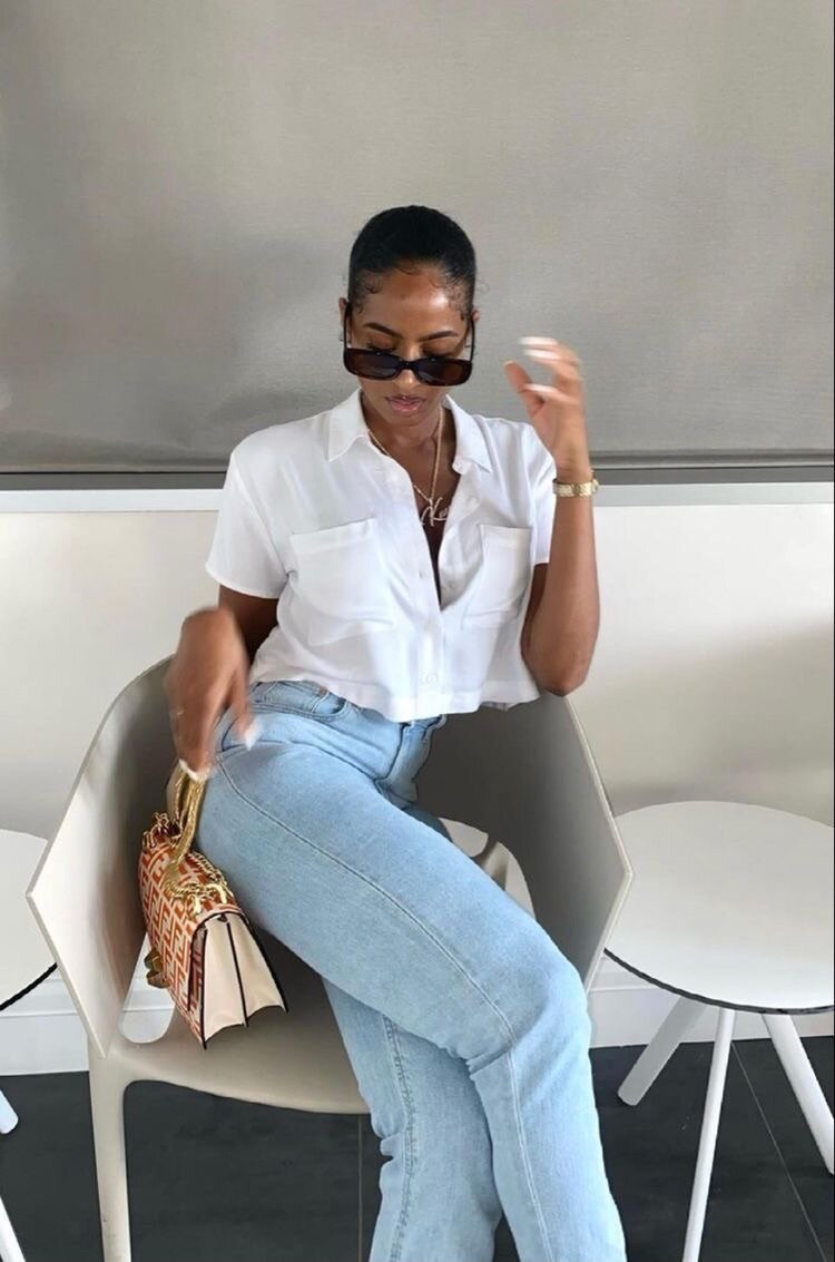 Chemise top blanche classique