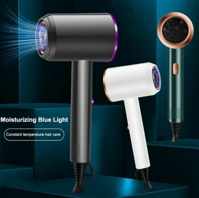 Sèche-cheveux ionique compact