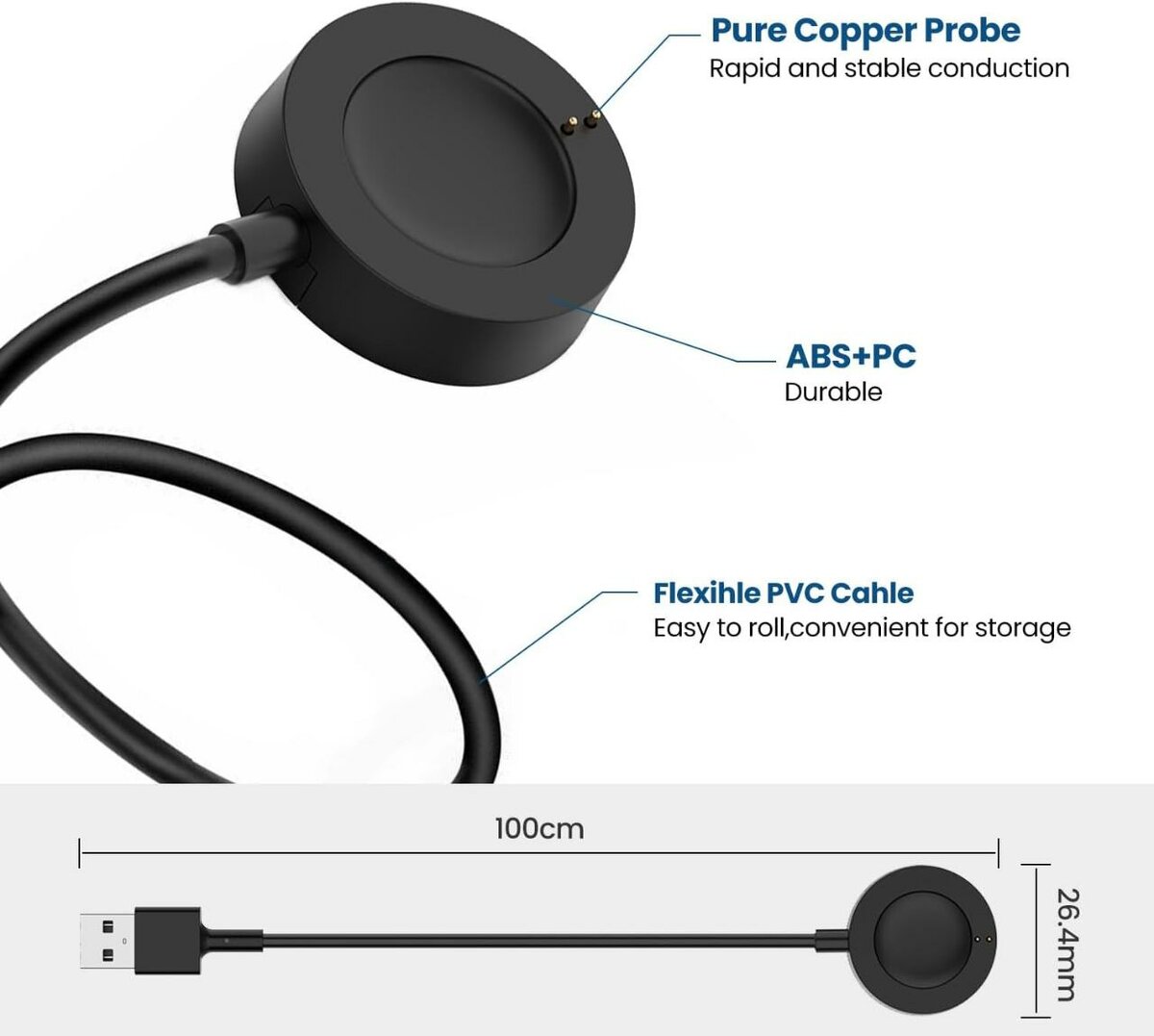 USB Charger for FOSSIL WATCH