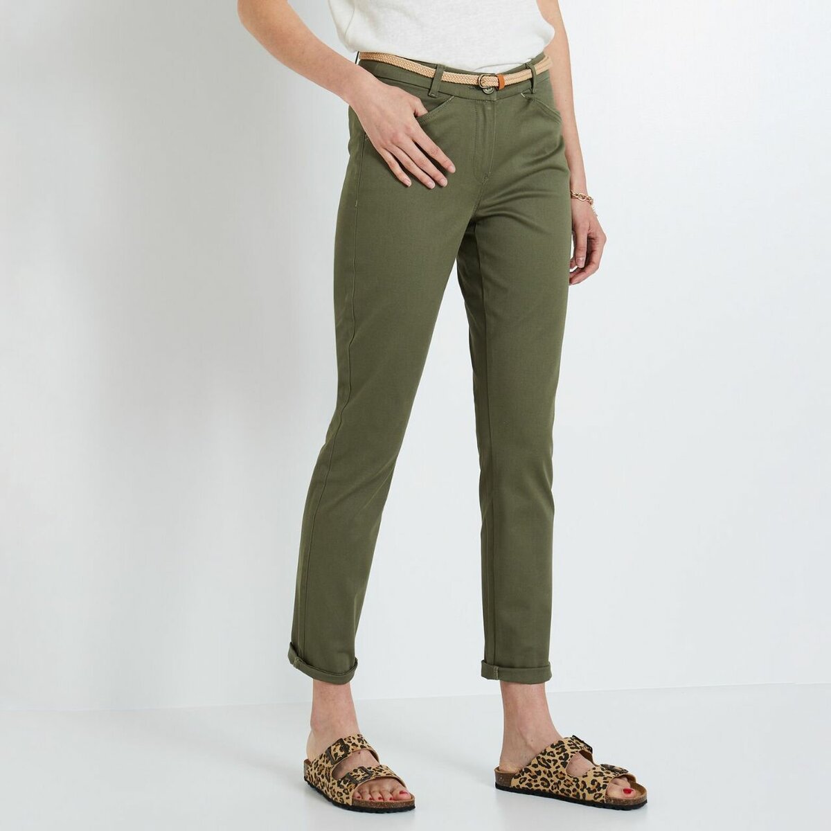 Pantalon Chino Femme Élegant