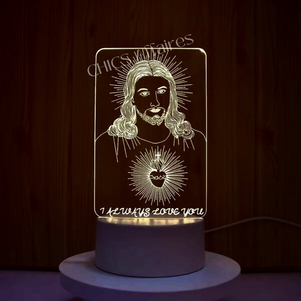Lampe LED Jésus