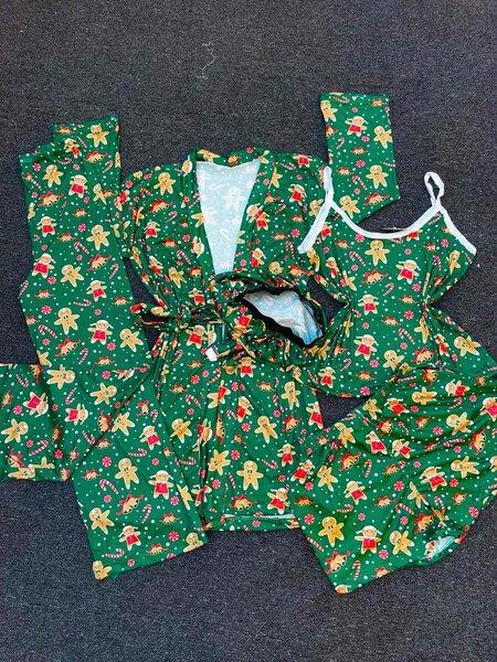 Pyjama vert pour femme